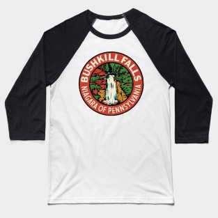 Bushkill Falls Baseball T-Shirt